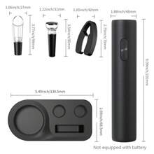 Automatic Electric Wine Opener Set with Foil Cutter - Perfect for Parties and Wine Lovers - Kitchen Accessories Gift