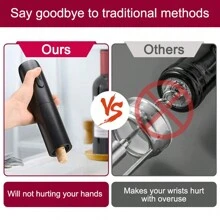 Automatic Electric Wine Opener Set with Foil Cutter - Perfect for Parties and Wine Lovers - Kitchen Accessories Gift