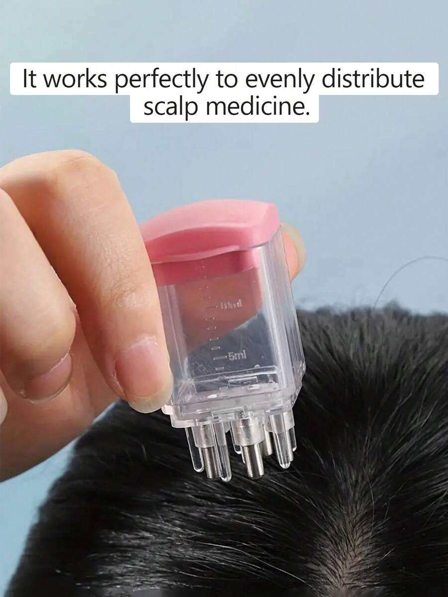 1 件头皮涂抹梳、油涂抹瓶、药用头皮头部液体梳子精油护发头部头皮按摩刷头皮涂抹梳、旅行便携式发油涂抹瓶、头皮按摩刷、精油护发刷、头皮涂抹梳、便携式发油涂抹瓶、头皮按摩和护发梳、精油头部液体刷、遮瑕膏混合刷，非常适合化妆初学者艺术家 Y2k 护肤 G - 粉色 - 查看 1