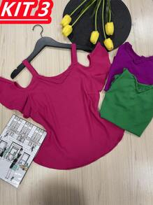 Women Tank Tops & Camis - 玫紅色 - 查看 1