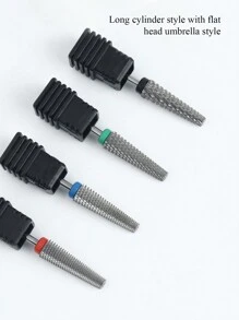 適用於移除指甲油膠、光療膠、指甲延伸、水晶粉指甲延伸,1入組加長錐形鎢鋼修甲打磨頭,增強硬度,鎢鋼材質,4種牙數可選擇,支援左右雙向方便雕刻和打磨,更寬闊的指甲表面,優化指甲去除速度,適合家庭使用和專業美甲沙龍專屬 - 綠色 - 查看 4