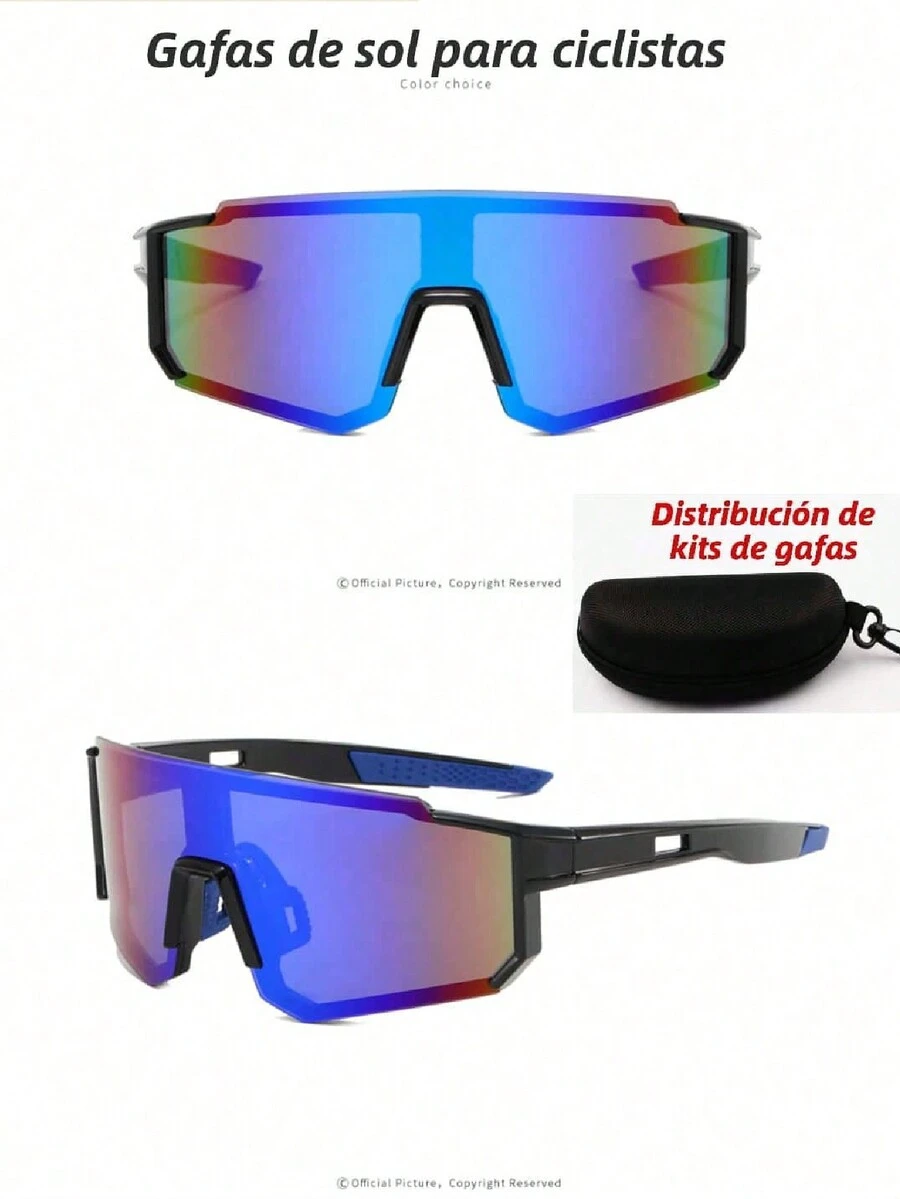 Gafas de sol polarizadas con protección UV para mujeres y hombres - Azul - Ver 1