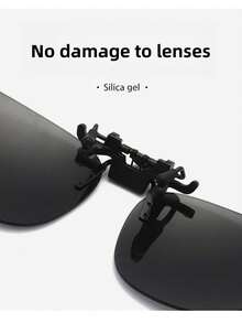 Yellow Large Frame Pc Clip-on Sunglasses For Myopia /driving /fishing /sunshade /night Vision - Yellow night vision version - View 5