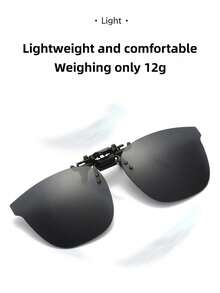 Yellow Large Frame Pc Clip-on Sunglasses For Myopia /driving /fishing /sunshade /night Vision - Yellow night vision version - View 3