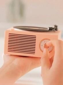 Vintage Speaker, Vintage Fm Radio, Powerful Wireless Rotating Music Recorder Best Gifts