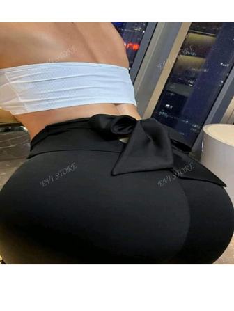 Leggin para Dama Ajustado corte Colombiano talle alto Moño Trasero