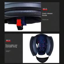 1个男女通用摩托车头盔，季节性，功能齐全，个性化设计，两种款式随机发货 - 綠色 - 查看 9