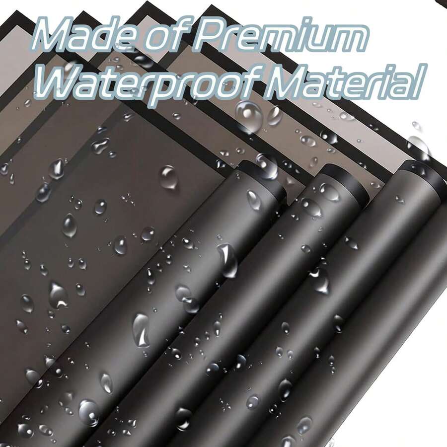 20 Sheets Waterproof Floral Wrapping Paper Black And White Fresh