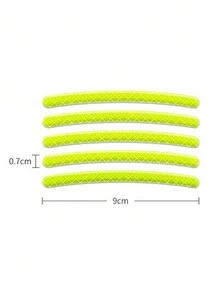 20入組汽車輪毂反光貼紙,摩托車和電動車輪邊裝飾條 - 紅色 - 查看 2