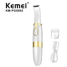 Kemei Km-pg5002女性眉毛修剪器及美容套裝,女士刮鬍和脫毛設備,適用於眉毛、頸線、鼻子、耳朵和其他部位 - 白色 - 查看 5