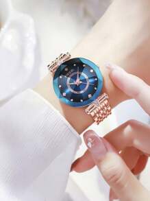 KEZZI 1pc Kezzi Elegant Luxury Alloy Band Fashion Watch