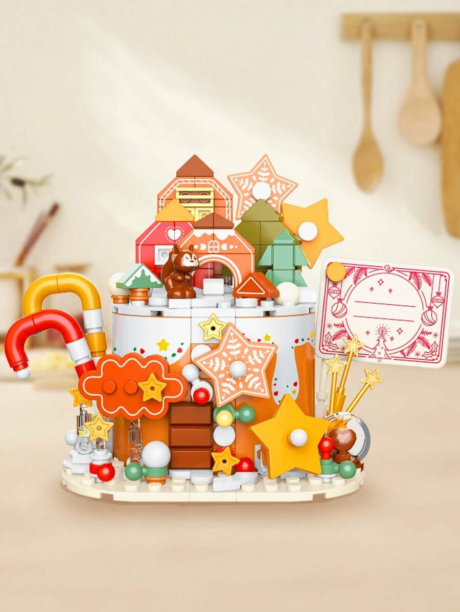 LOZ Starlight Candy Cake Puzzle Mini-particle Toy For Girls, Suitable As Office Gift For Colleagues - Brown - View 1
