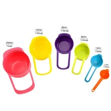 Set De 6 Cucharas Tazas Medidoras Para Cocina - Rojo - Ver 3