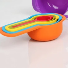 Set De 6 Cucharas Tazas Medidoras Para Cocina - Rojo - Ver 4