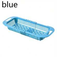 1 Pieza Estante De Drenaje Retráctil Con Filtro Para Canasta De Verduras De Cocina Y Soporte Para Cubiertos, 13.5 Pulgadas/7.2 Pulgadas/2.5 Pulgadas, Fácil De Limpiar Y Almacenar - Multicolor - Ver 11