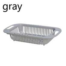 1 Pieza Estante De Drenaje Retráctil Con Filtro Para Canasta De Verduras De Cocina Y Soporte Para Cubiertos, 13.5 Pulgadas/7.2 Pulgadas/2.5 Pulgadas, Fácil De Limpiar Y Almacenar - Multicolor - Ver 10