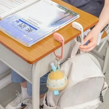 便攜可拆卸鉤,隨機色(1/2入組),辦公,圖書館,學校桌子至懸掛包,易安裝和使用 - 彩色 - 查看 1