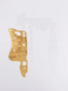 1 件壓克力生日蛋糕裝飾,帶有生日快樂字樣,適用於烘焙裝飾和派對用品 - 金色 - 查看 5