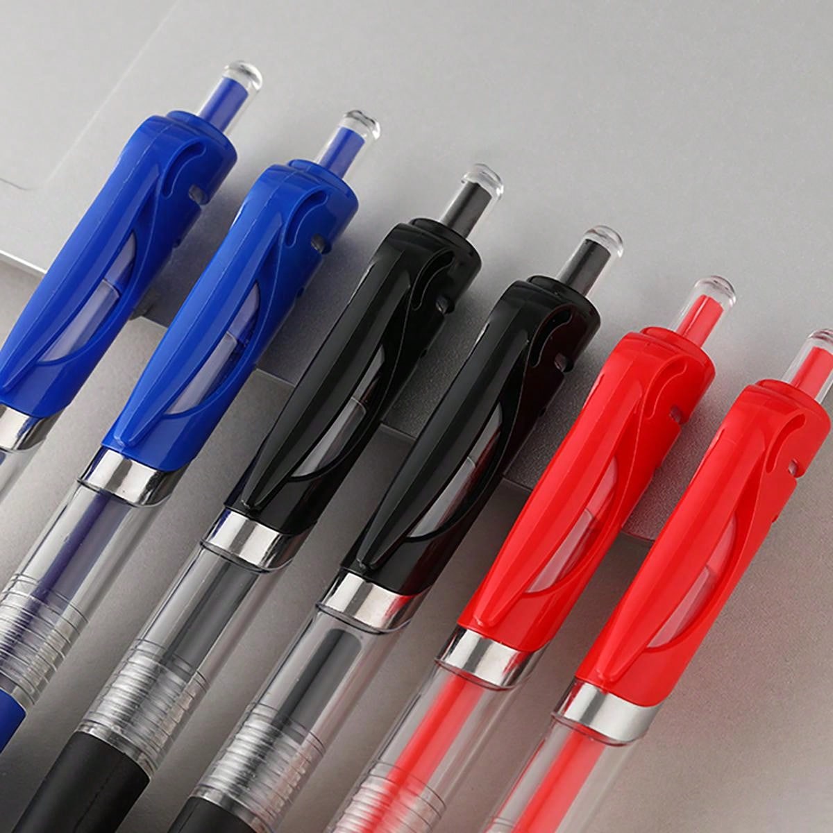 Press Gel Pen K Pen 0.5 Press Signature Pen Bullet Blue Black Red