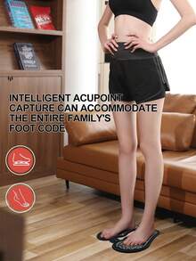 Ems Foot Massager Household Pulse Foot Massage Pad Foot Massage Pad Intelligent Foot Acupoint Instrument Body Care - Coral Pink - View 5