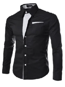 Men Shirts - Black - View 1