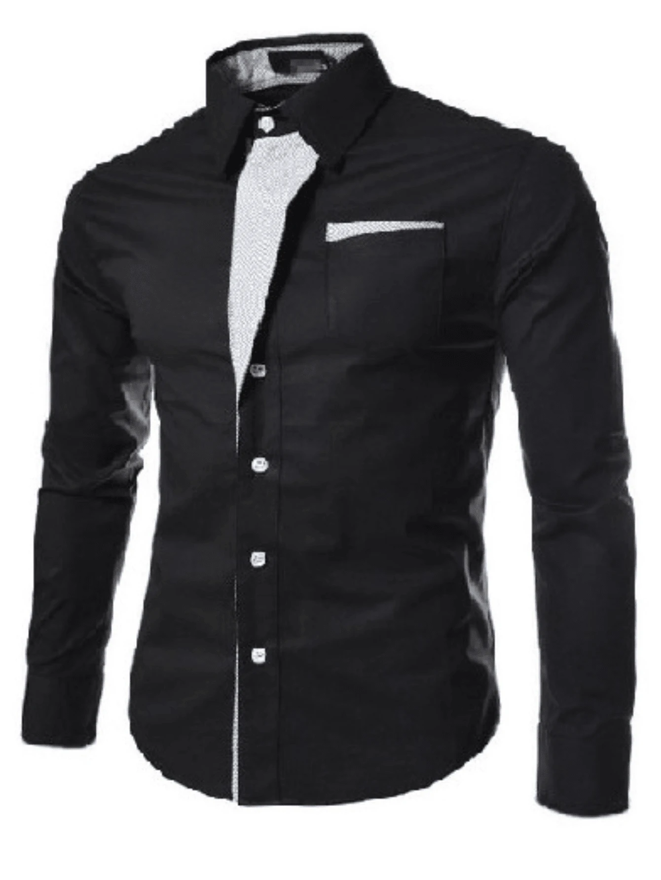 Men Shirts - Black - View 1