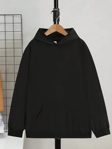 男孩的時尚印花圓領運動衫,適用於休閒、街頭穿著,適用於秋冬季節