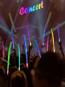 Conjunto de 12 Peças Varinhas Fluorescentes Luminosas de Fibra Óptica, Fornecimentos Luminosos de Festa, Fornecimentos de Festa com Cores Variadas, Adequado para Casamento Adulto, Vários Feriados e Festas