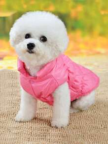 1入組素色寵物夾克 - 粉色 - 查看 8