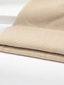 1 Miếng Nam Mũ len Với Sọ Thêu , Thích hợp Đối với Mặc hàng ngày - Màu Khaki - Xem 3