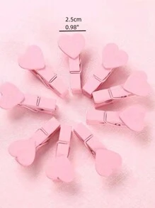 25 A Đóng gói Màu hồng Bằng gỗ Hình chụp Clip - Hồng - Xem 2