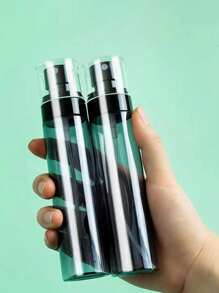 Cylindrical Bottle Disinfectant Cosmetic Hydration Spray Bottle Portable & Removable Press Type Spray Bottle For Student Travel Outdoor Vacation Packing - Black and White - View 2