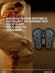 Ems Foot Massager Household Pulse Foot Massage Pad Foot Massage Pad Intelligent Foot Acupoint Instrument Body Care - Coral Pink - View 4