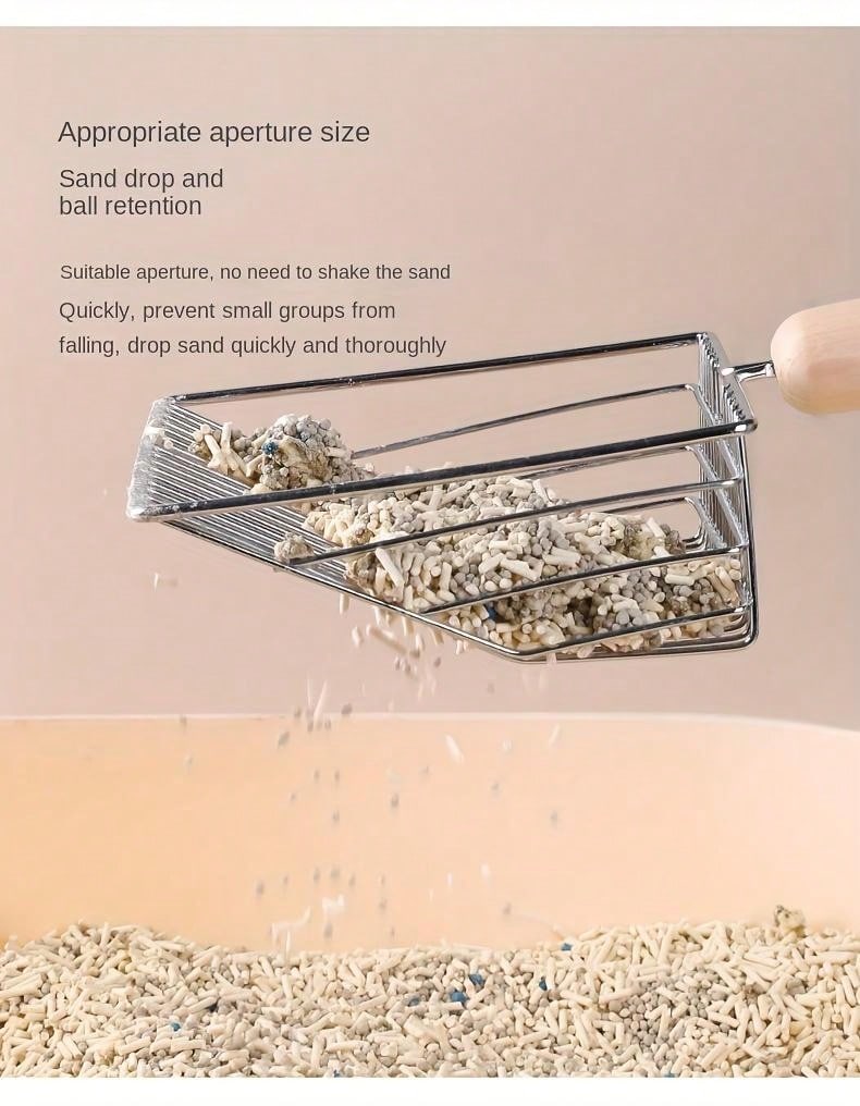 Durable Metal Cat Litter Scoop Kit In Candy Colors Large Size With