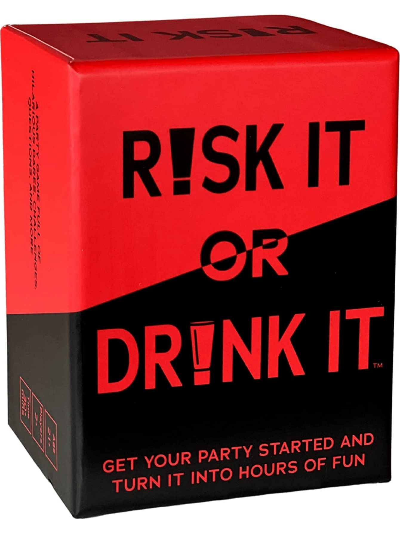 RISK IT OR DRINK IT - Epic Drinking Game for Adults - Perfect for College Parties, Pregame & Night Events - Ideal for Break-the-Ice Moments & Fun Memories - Hilarious Dares, Challenges & Questions Adults Games Adult Card Parties