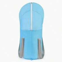 1個便攜式可折疊足浴桶,膝蓋高度帶加厚鋁膜足浸袋,多功能洗滌盆,含藍色存儲袋