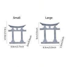 1 件砂岩仿石鳥居門水族箱裝飾 - 非常適合魚缸和水生迷你景觀,適合園藝、模型建築、微型展示 - 淺灰色 - 查看 2