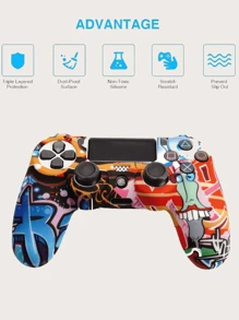 Carcasa Protectora De Silicona Para Controlador Ps4 - Multicolor - Ver 2