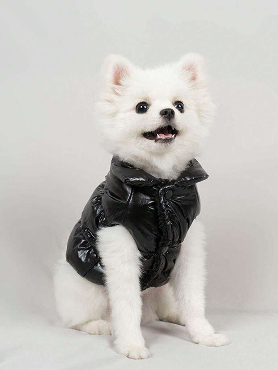 1入組素色寵物夾克 - 粉色 - 查看 1