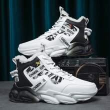 保暖内衬，保暖，香港风格高帮运动鞋