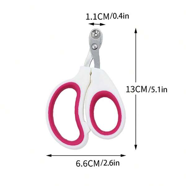 1pc Cat Nail Clipper With Round Hole Design To Prevent Bleeding And