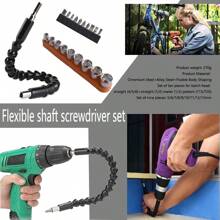 21pcs Multi-functional Screwdriver Bits Set Including Flexible Extension Shaft, Universal Joint, And Extended Connecting Rod For Electric Drill - Multicolor - View 1