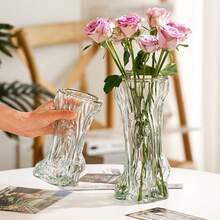 1pc Small Clear Glass Flower Vase - Clear - View 4