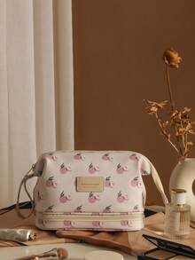 1 件女士便攜式旅行化妝包,大容量洗漱用品收納包,適合出差和旅行期間化妝和護膚品