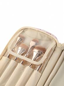 1 件女士便攜式旅行化妝包,大容量洗漱用品收納包,適合出差和旅行期間化妝和護膚品