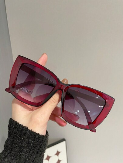 1pc Women's Stylish Cat Eye Fashion Glasses, Casual Street Style, Party, Beach, Daily Wear Elegant Outfit For Summer Beach Vacation,Outdoor,Travel