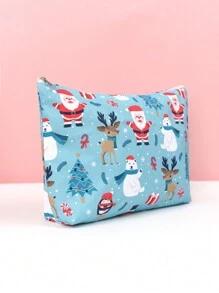 聖誕節 聖誕裝飾品 聖誕節裝飾 聖誕禮物 聖誕包 時尚可愛 大容量 便攜式耐用化妝包 化妝收納盒 化妝收納化妝包 化妝袋 聖誕禮品袋 適合女士旅行 聖誕飾品