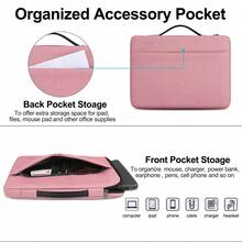Laptop Skin 14 Inch Waterproof Bag Computer Sleeve Laptop Skin For MacBook Pro, HP, Acer, ASUS, Dell, Huawei - Pink - View 5
