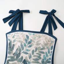 Maiô Retrô de Controle de Barriga Conservador Estilo Europeu e Americano, Maiô Tipo Uma Peça Estilo Francês Vintage, Perfeito para Praia, Spa e Natação. A Saia é de Tamanho Livre. Verão