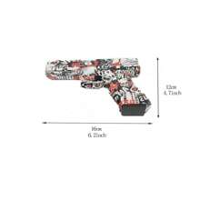 1set Skull Patterned Soft Bullet Handgun With Manual Eject Shell And 10pcs Soft Bullets & 8pcs Shell, For Teenager's Outdoor Shooting Games And Holidays, Such As Christmas, Etc. - Multicolor - View 4